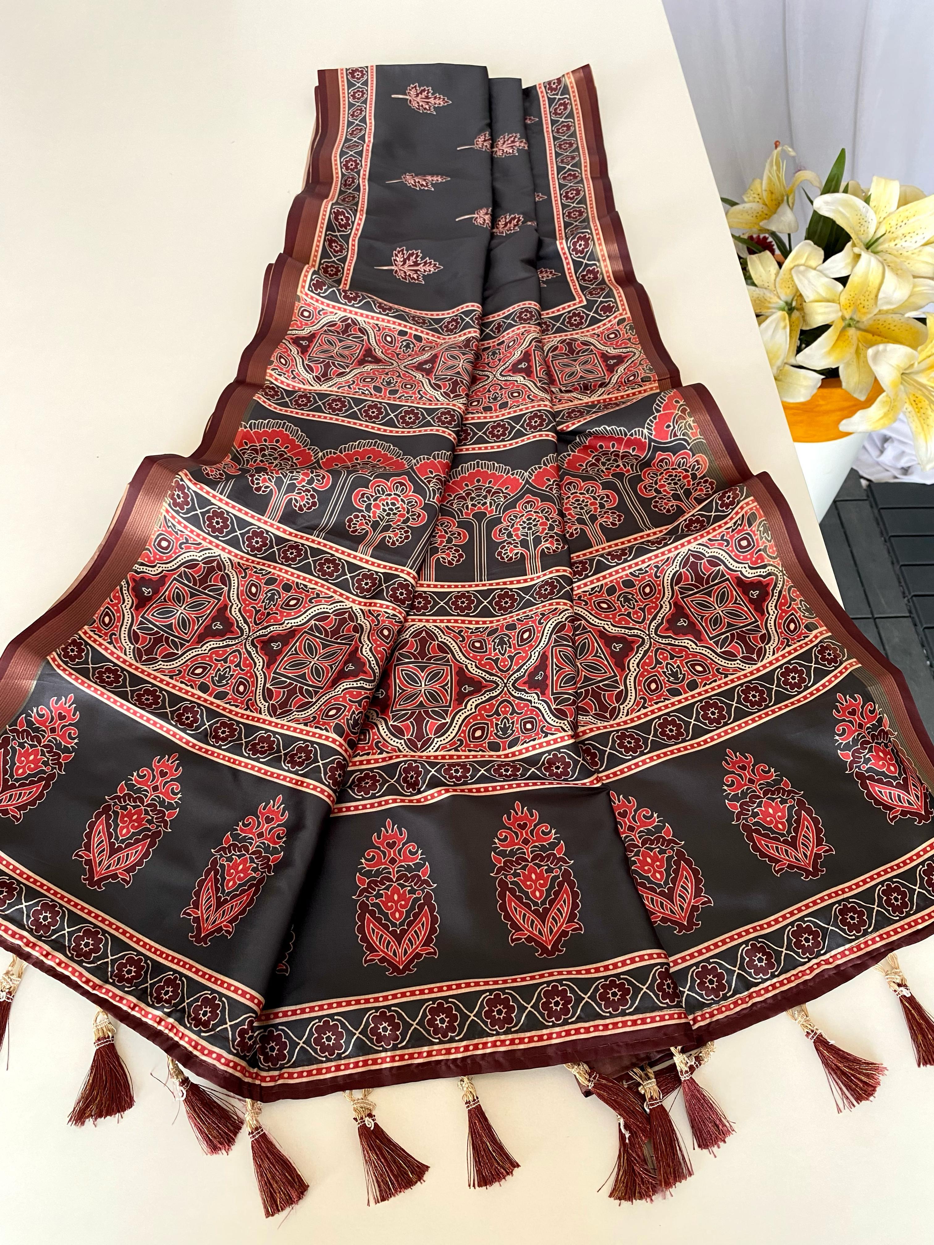 Adorable Dolla Viscose Black Color Saree