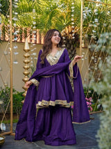 Ivory Sheeshmahal Sharara Set