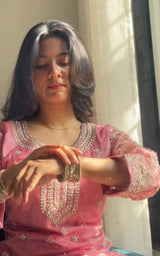 Premium Designer Jimmy Choo Top, Palazzo and Dupatta Set with Heavy Embroidery Work