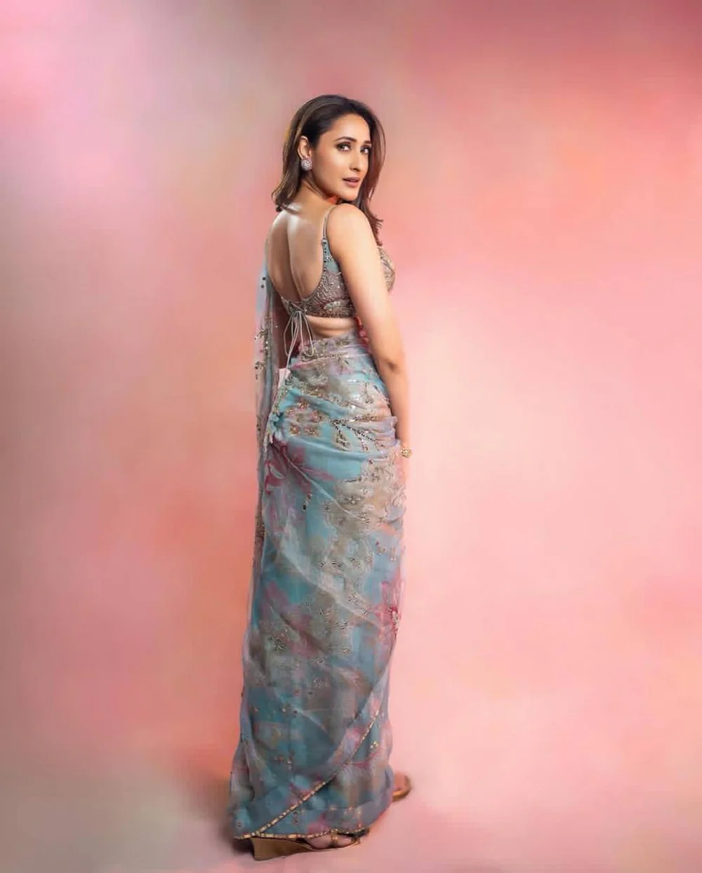 Silsila-e-Silk Sizzling Saree with real mirror and handwork